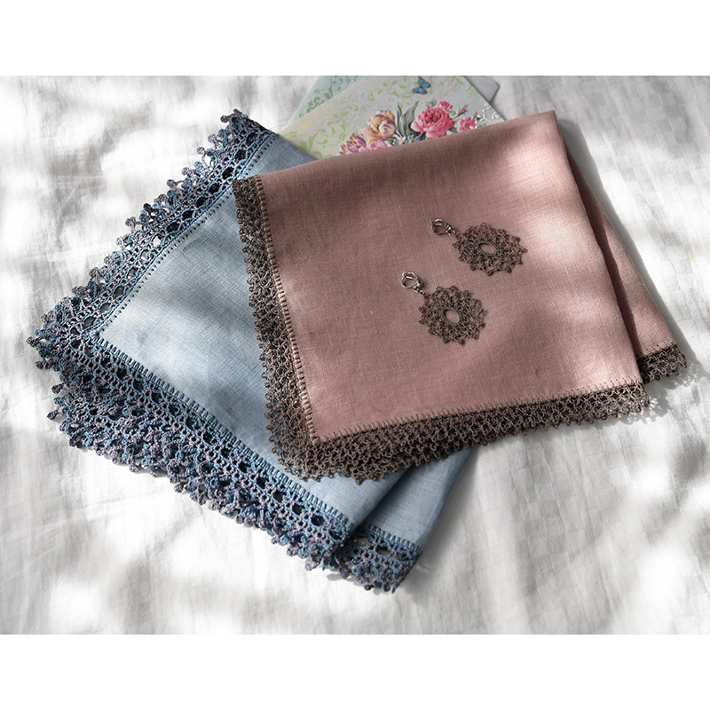 〈レシピ〉ハンカチのエジングとアクセサリー