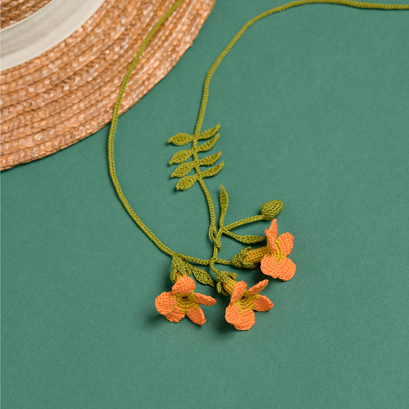 〈レシピ〉ノウゼンカズラのアクセサリー