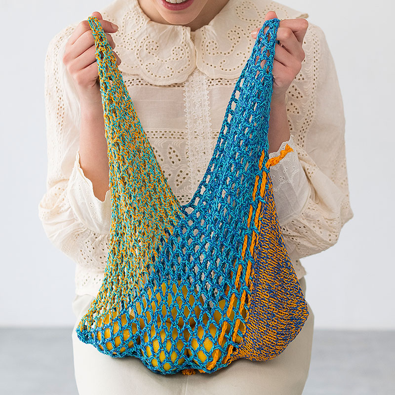 〈レシピ〉方眼編みのエコバッグ