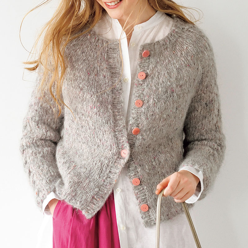 〈レシピ〉なわ編みのジャケット