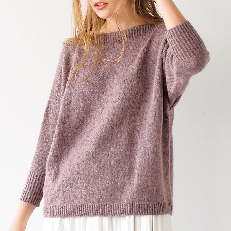 〈レシピ〉ボートネックのプルオーバー
