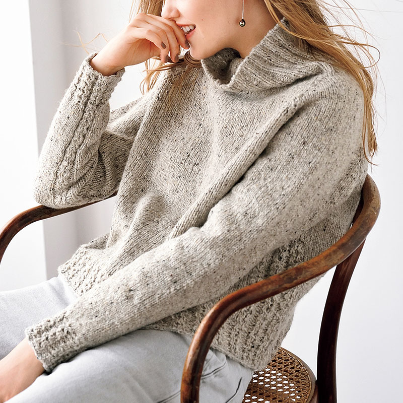 〈レシピ〉ハイネックのラグランプルオーバー