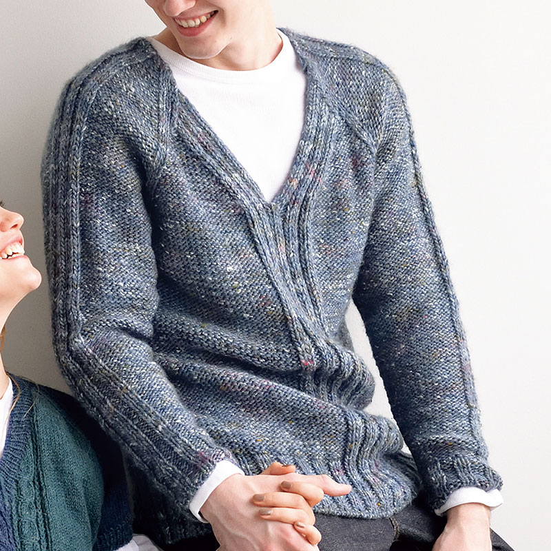 〈レシピ〉Vネックのラグランプルオーバー