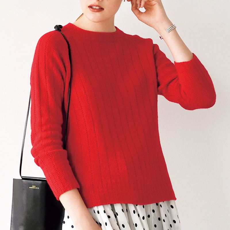 〈レシピ〉赤のラグランプルオーバー