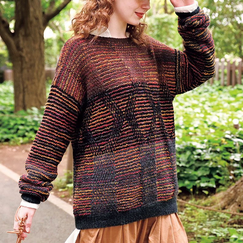 〈レシピ〉地模様のプルオーバー