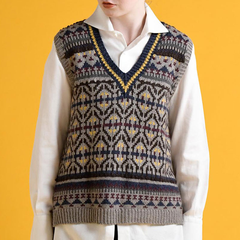 〈レシピ〉編み込みベスト