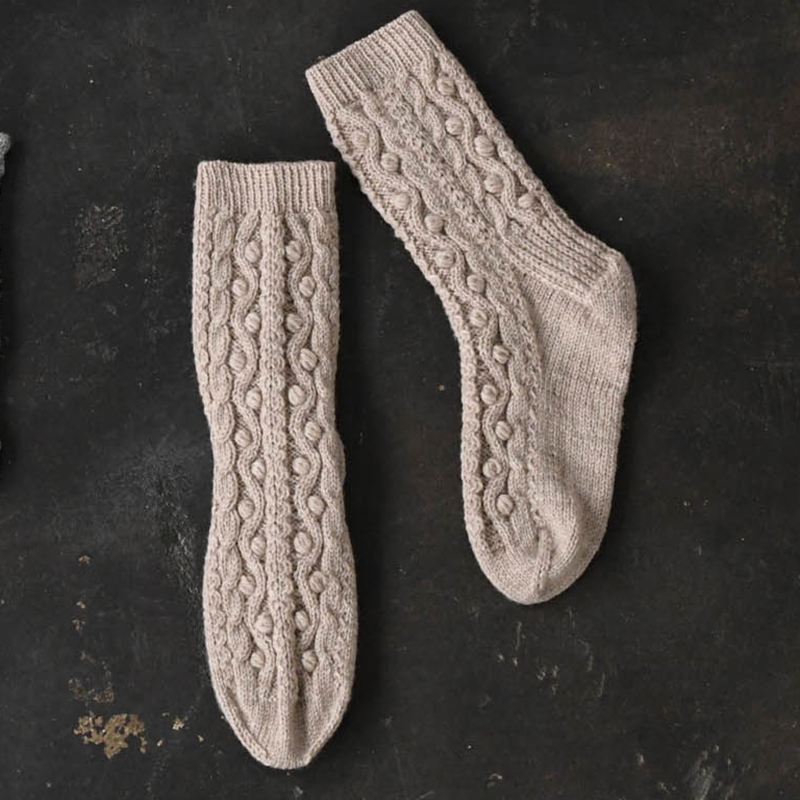 〈レシピ〉ベージュのくつ下