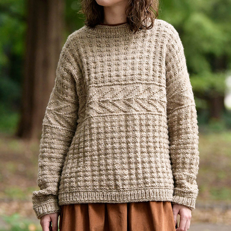 〈レシピ〉薄茶のプルオーバー