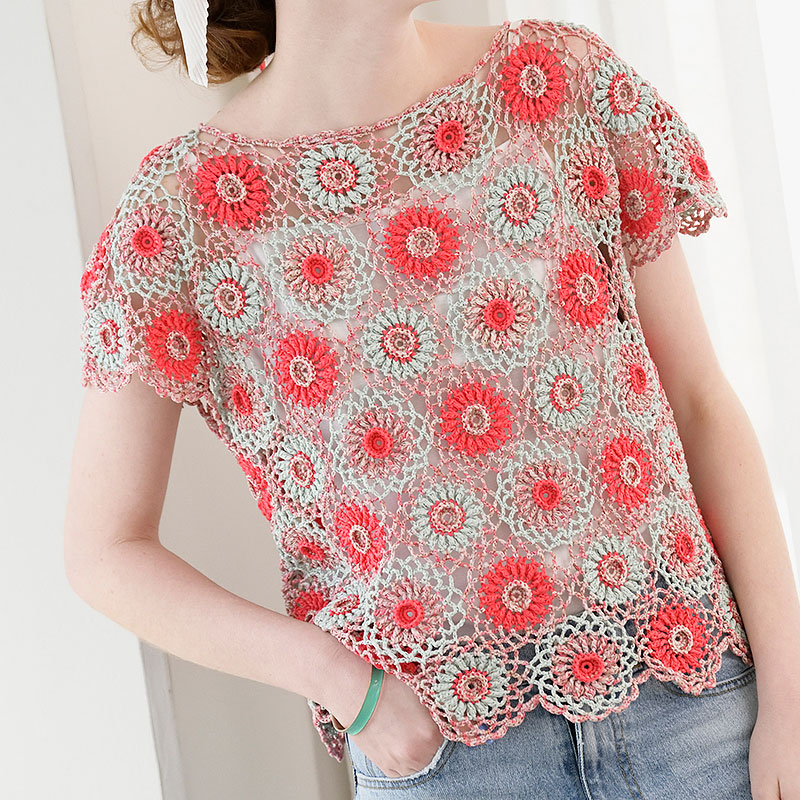 〈レシピ〉花モチーフのプルオーバー