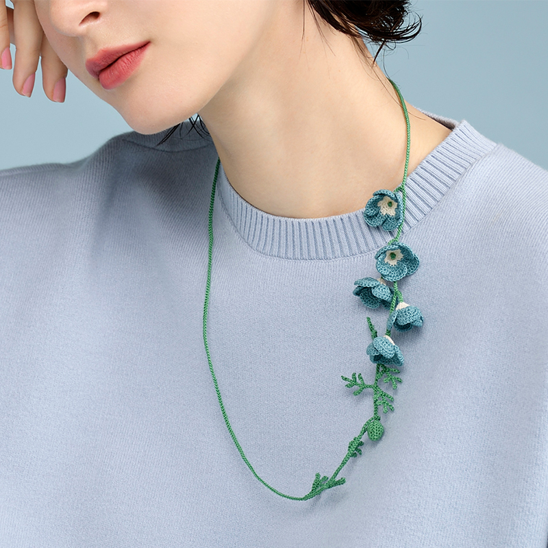 〈レシピ〉ネモフィラのネックレス