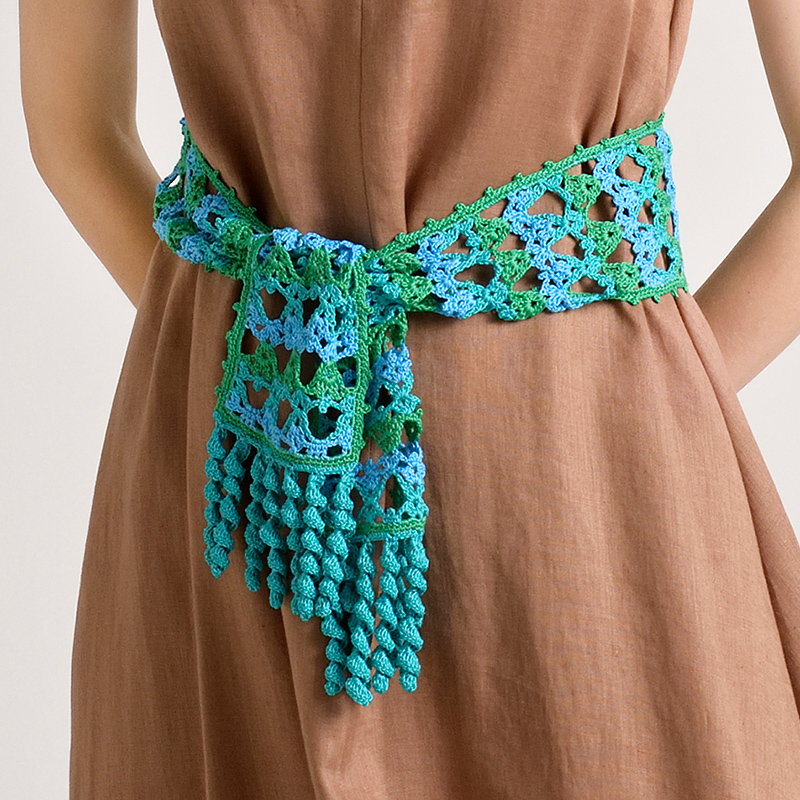 〈レシピ〉グリーン系のショール