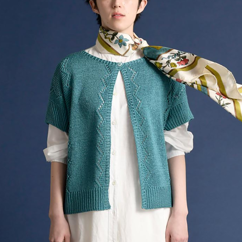 〈レシピ〉青緑の2wayボレロ