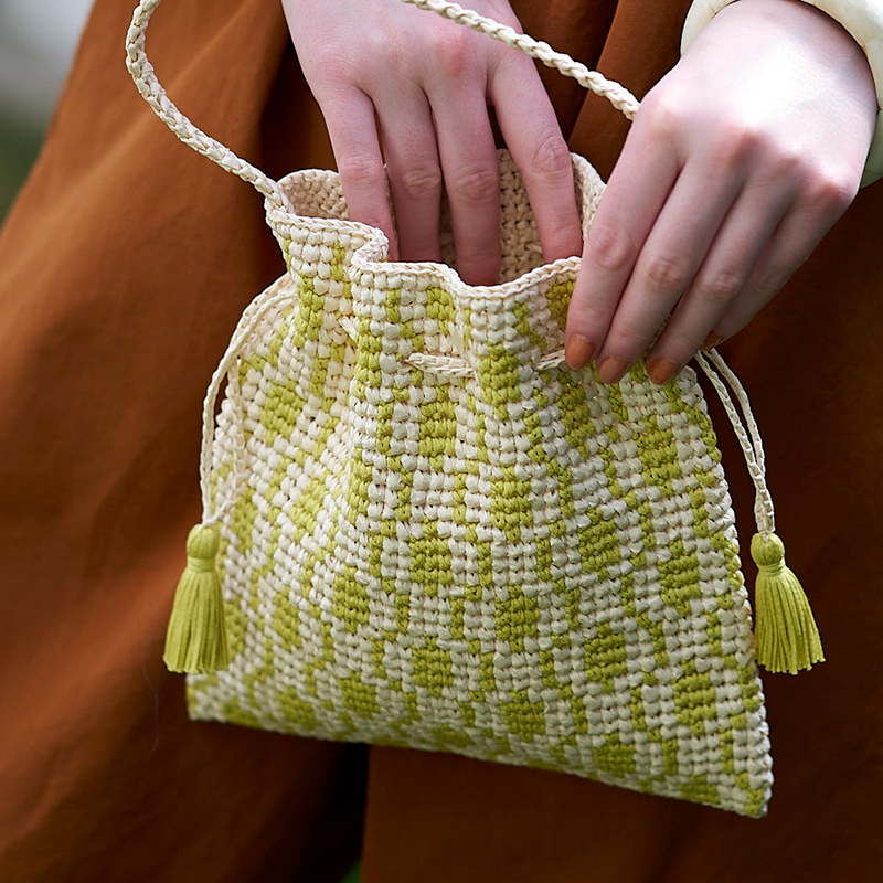 〈レシピ〉巾着バッグ