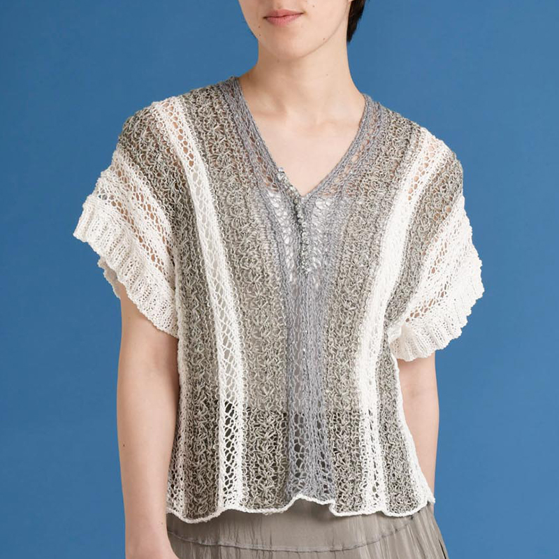 〈レシピ〉縦縞のプルオーバー