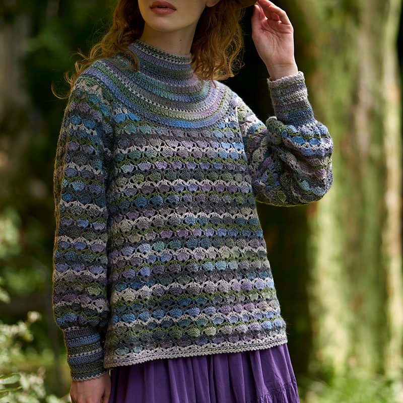 〈レシピ〉紫系のハイネックプルオーバー