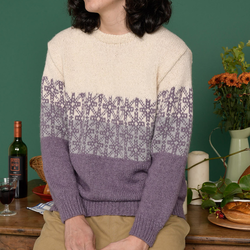 〈レシピ〉編み込みプルオーバー