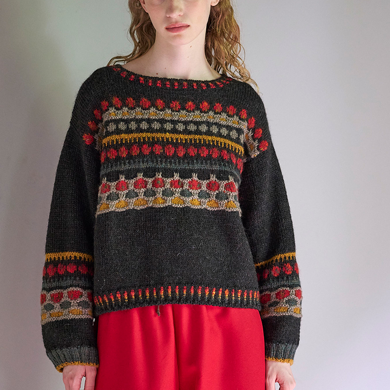 〈レシピ〉編み込み模様のプルオーバー