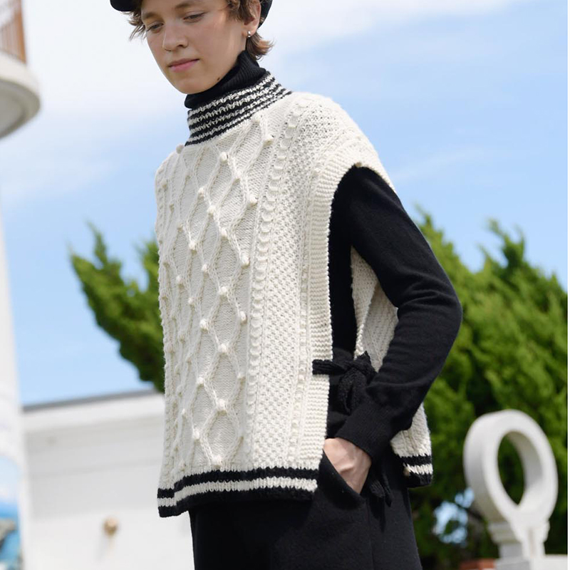 〈レシピ〉リボン付きベスト