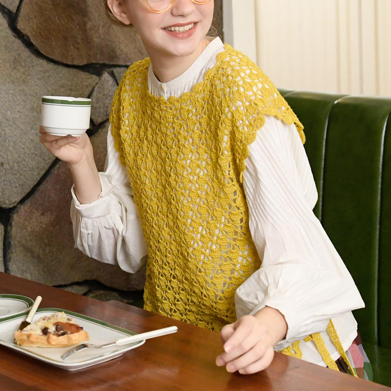 〈レシピ〉黄のスクエアベスト