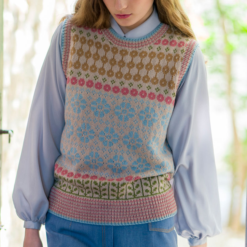 〈レシピ〉編み込みのベスト