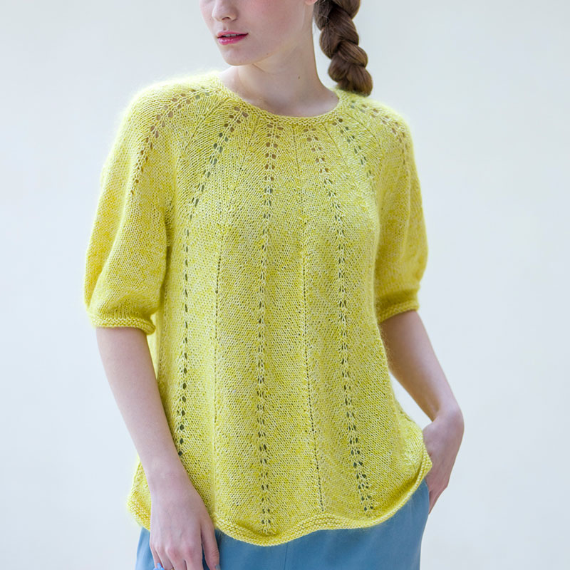 〈レシピ〉緩やかフレアのトップダウンプルオーバー