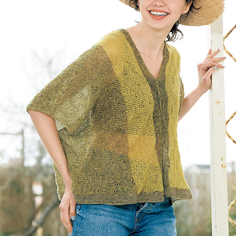 〈レシピ〉横編みのシースループルオーバー