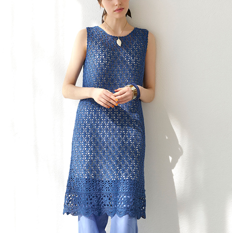 〈レシピ〉裾モチーフのワンピース