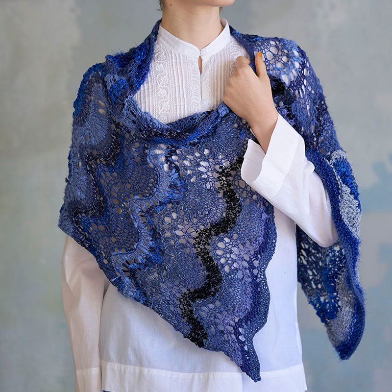 〈レシピ〉ウェーブレースショール