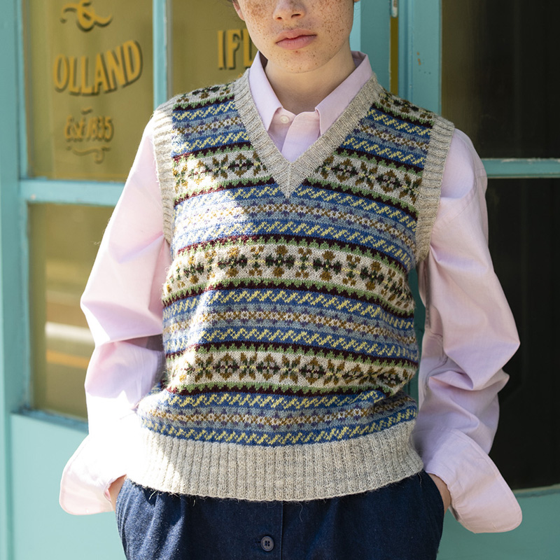 〈レシピ〉フェアアイルのレディースベスト