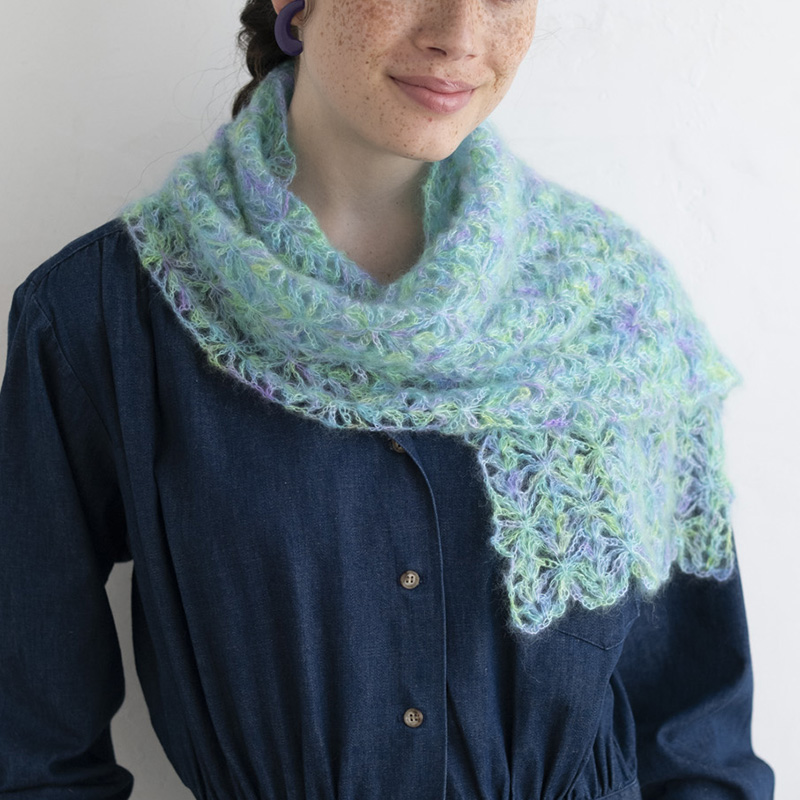 〈レシピ〉モヘアのクロッシェショール