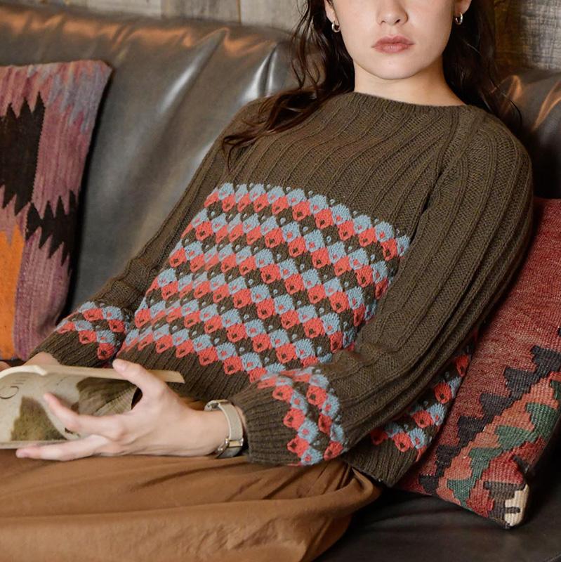 〈レシピ〉ピーコック柄のプルオーバー