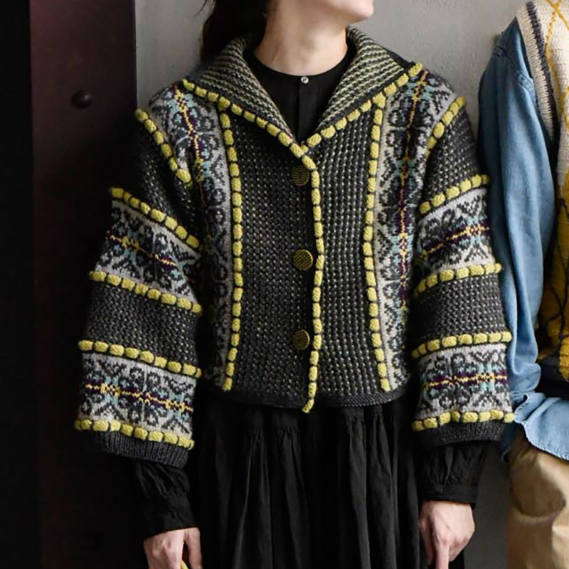 〈レシピ〉編み込みジャケット