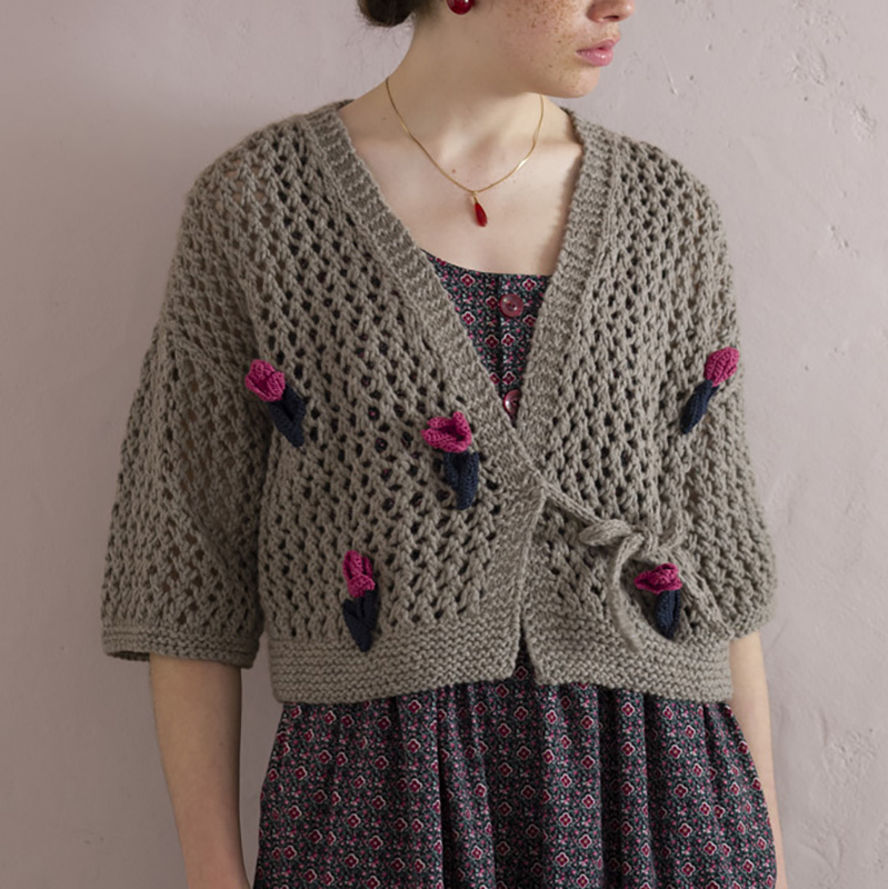 〈レシピ〉花のカーディガン