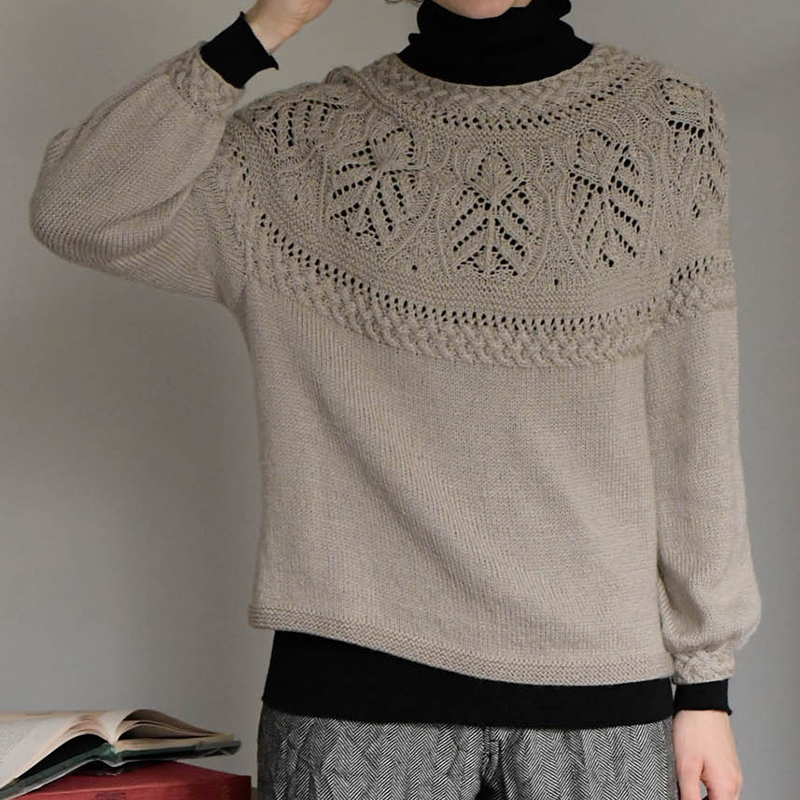 〈レシピ〉透かし模様のヨークプルオーバー