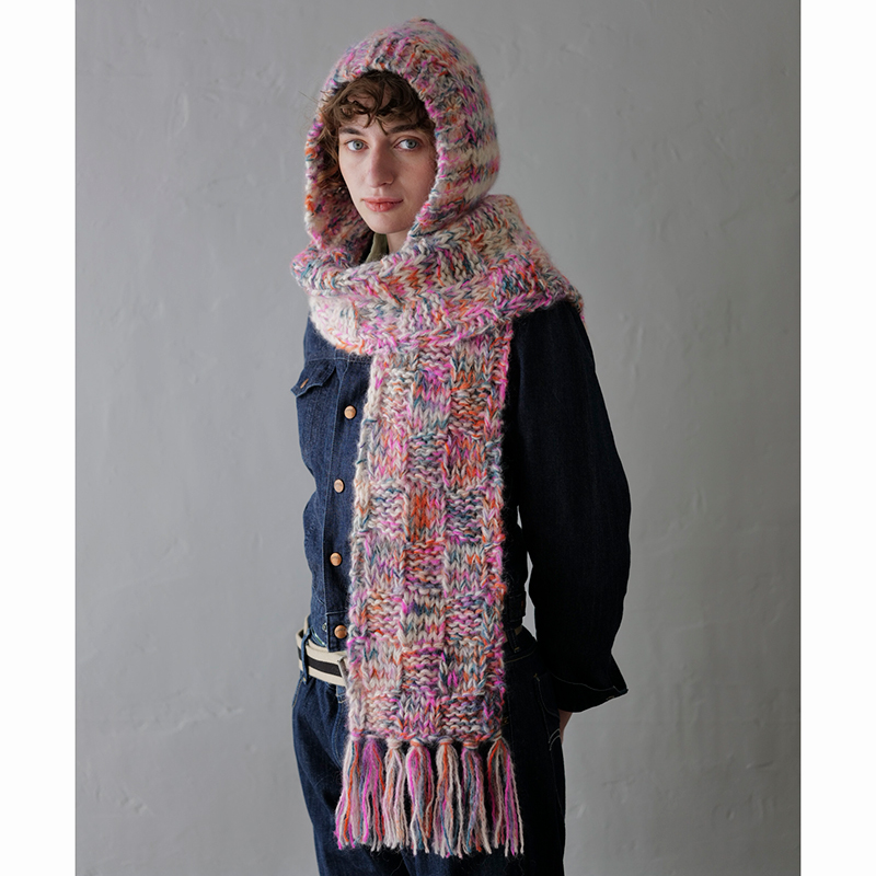 〈レシピ〉フードつきマフラー