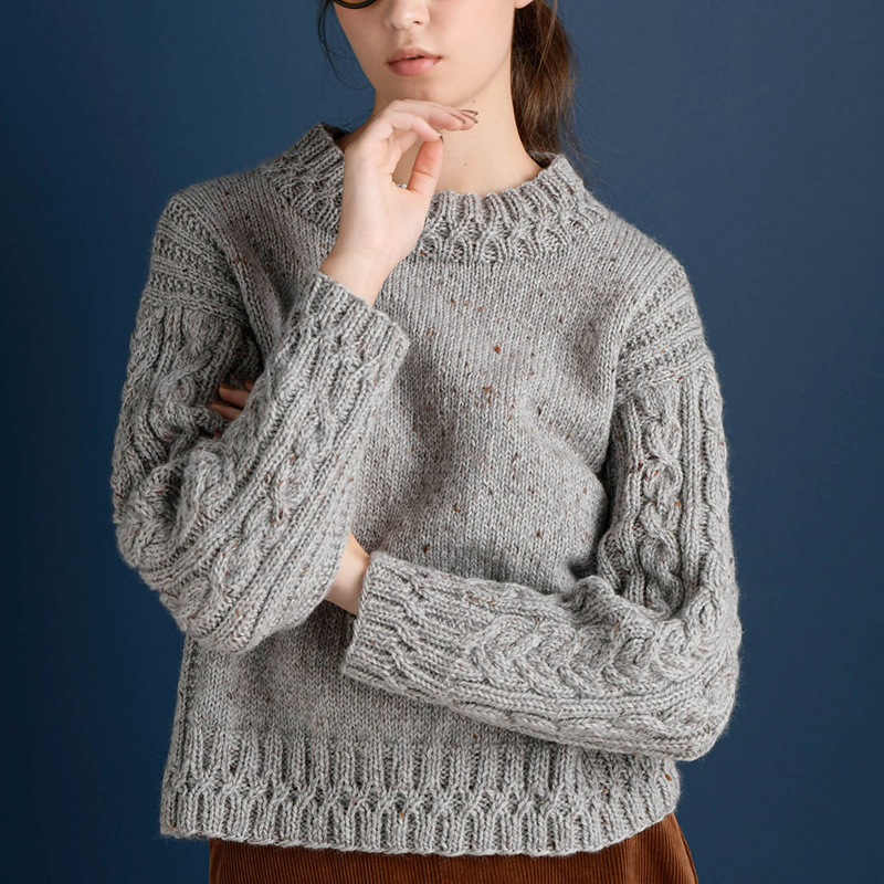 〈レシピ〉グレー系プルオーバー