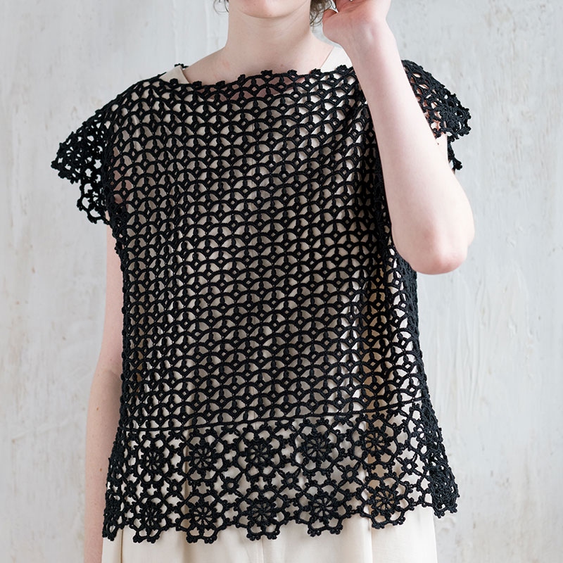 〈レシピ〉フレンチスリーブのクロッシェプルオーバー