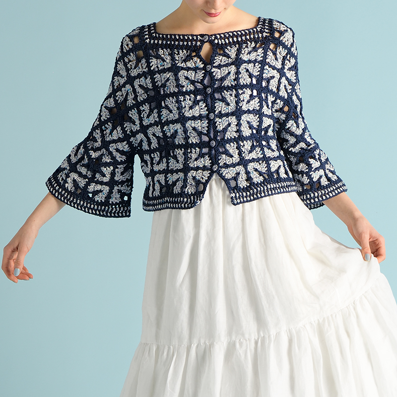 〈レシピ〉モチーフカーディガン