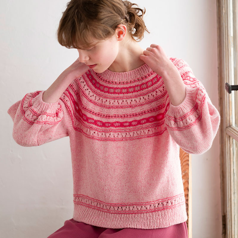 〈レシピ〉トップダウンのふんわり袖プルオーバー