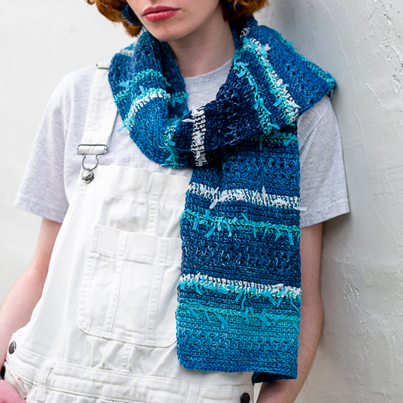 〈レシピ〉アフガン編みのストール