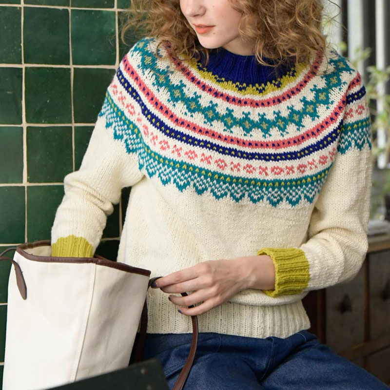 〈レシピ〉カラフルトップダウンプルオーバー［M・L］