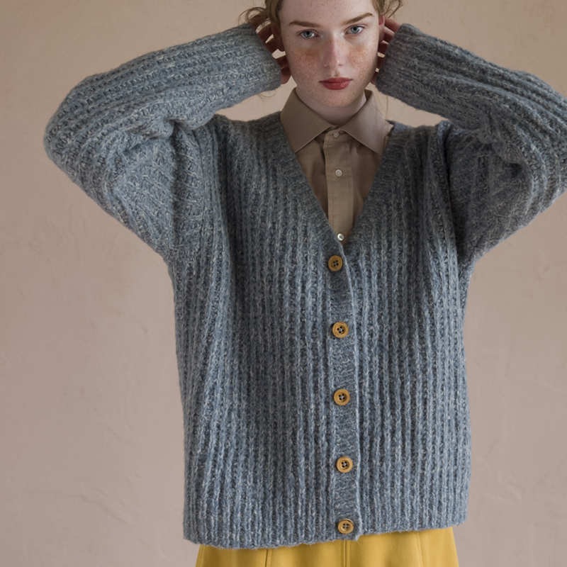 〈レシピ〉ビッグシルエットのカーデ［3L］