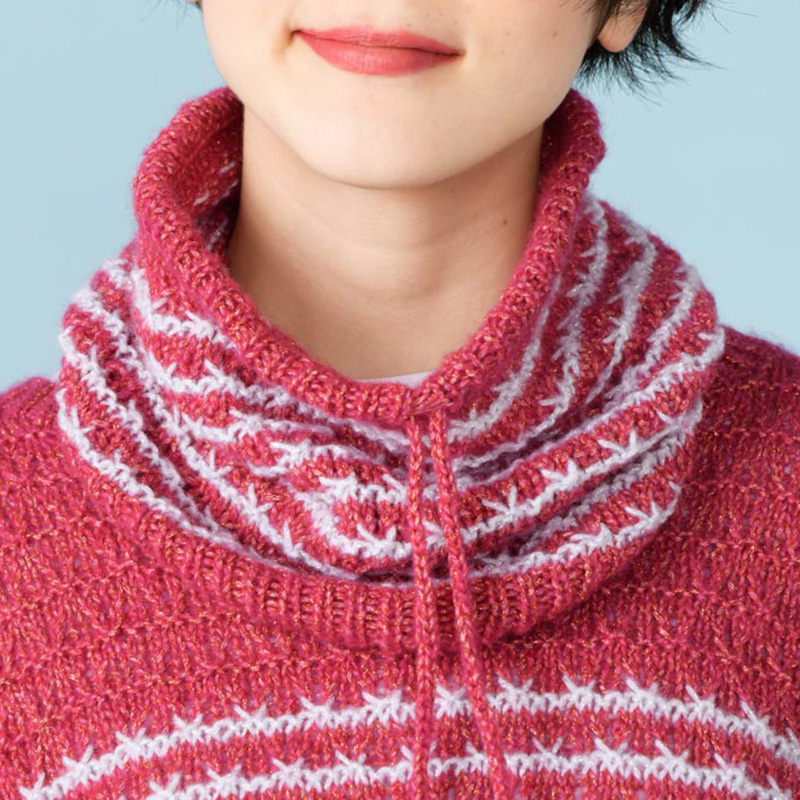 〈レシピ〉すべり目模様のスヌード