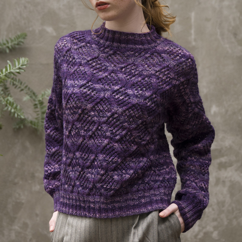 〈レシピ〉紫系ミックスのプルオーバー