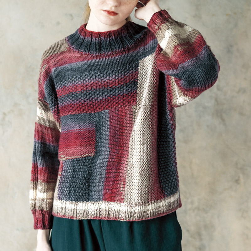 〈レシピ〉段染めのプルオーバー