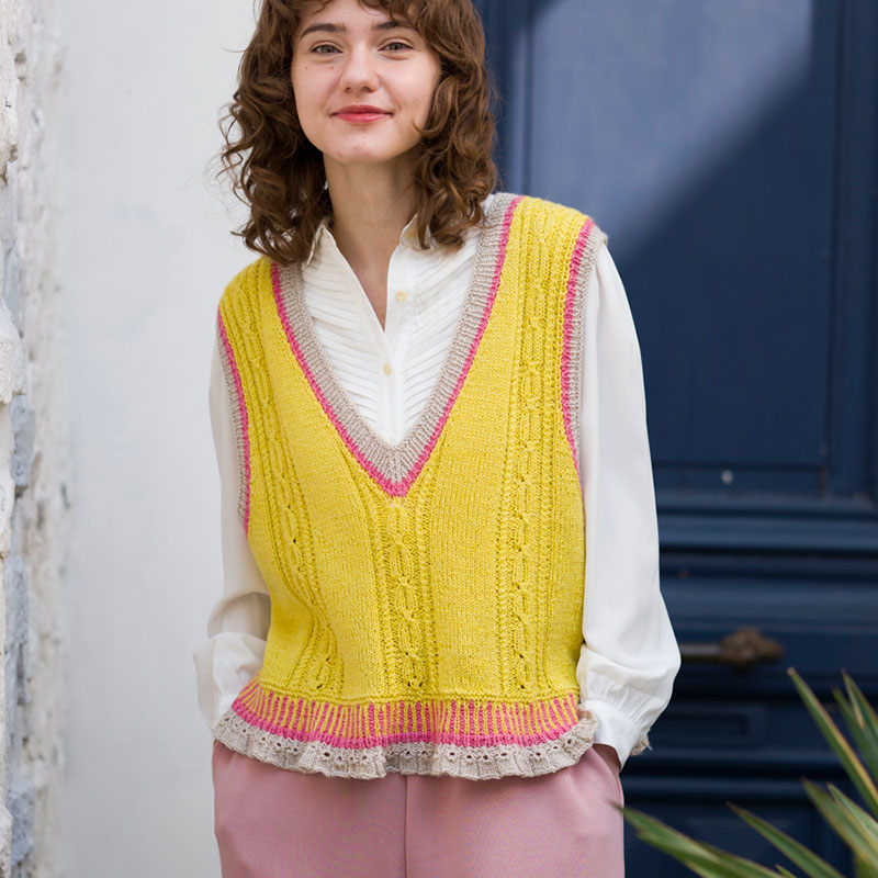 〈レシピ〉2wayフリルベスト