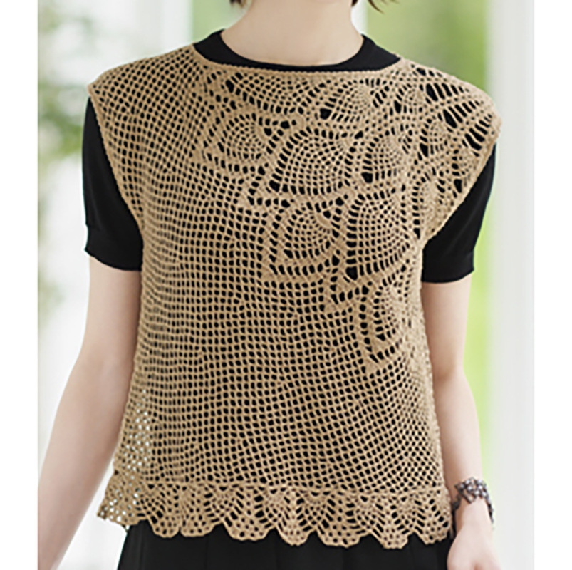 〈レシピ〉パイナップル模様のベスト