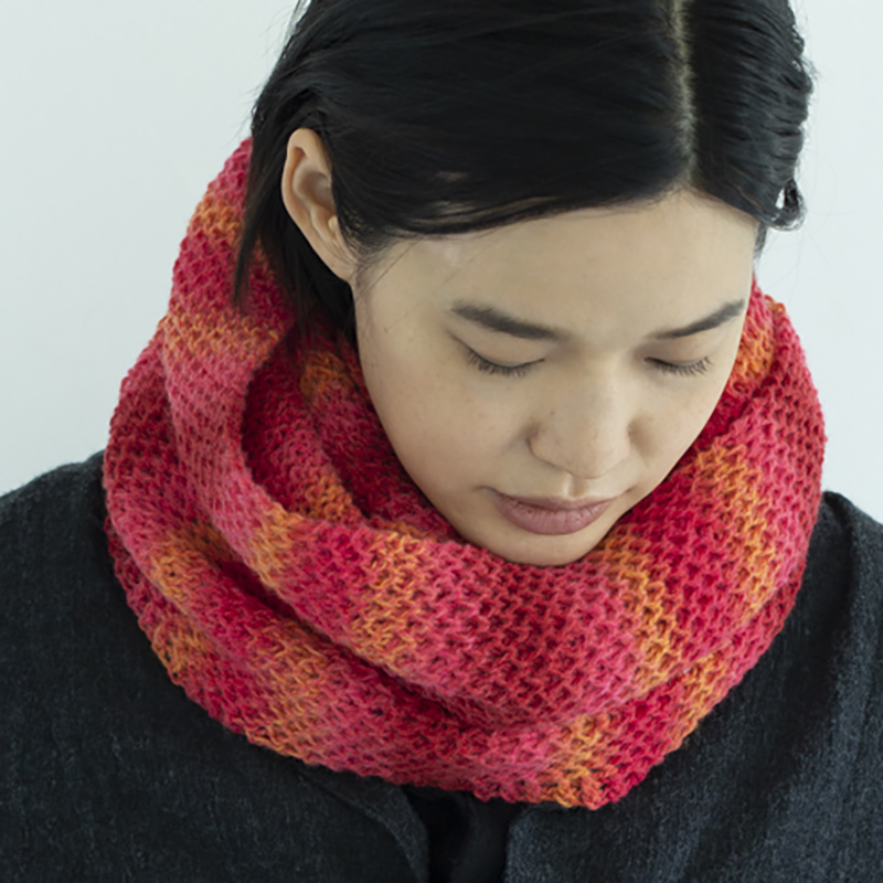 〈レシピ〉きれい色のグラデーションスヌード