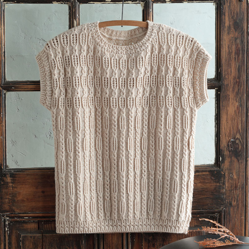 〈レシピ〉全図解・地模様のベスト［M・Lサイズ］