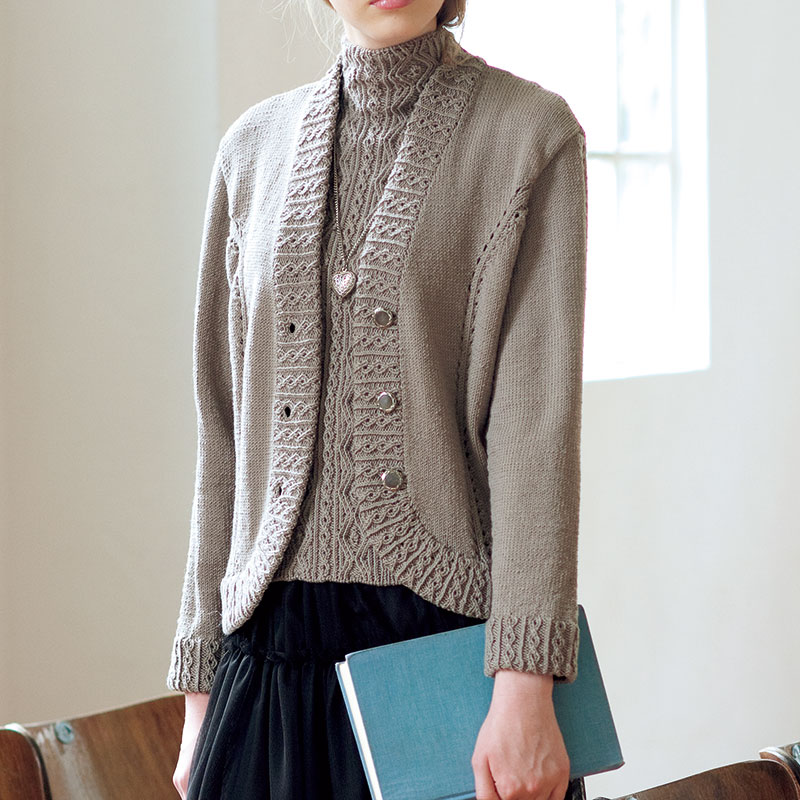 〈レシピ〉パネルラインのカーディガンとスリーブレス